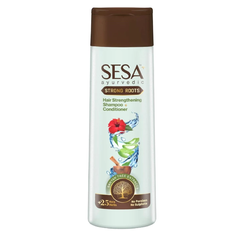 Sesa Ayurvedic Strong Roots Hair Shampoo And Conditioner, 200 ml-1.webp